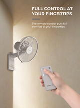 Mistral MWF1257DR DC High Velocity Detachable Wall Fan with Remote 12 Inch