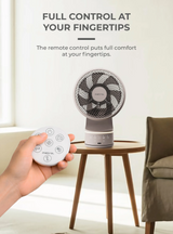 Mistral MHV1087DR DC High Velocity Desk Fan with Remote 10 Inch