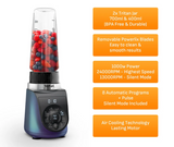 Tefal BL19H4 BlendUp Personal Blender – Removable blades, 2 dishwasher safe BPA-free Tritan jars, 1000W, 8 auto programs