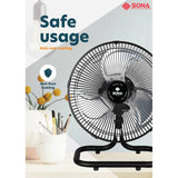 Sona SPO 604 | SPO604 Electric Power Desk Fan 14 Inch (Replace SOF 6053)