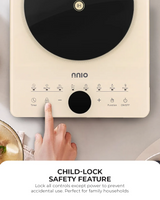 NNIO N278IC Induction Cooker with Free Stainless Steel Pot 2000W - 2 Colors Available
