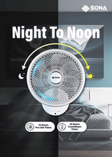 Sona SFW 9519DC Remote DC Wall Fan 16 Inch