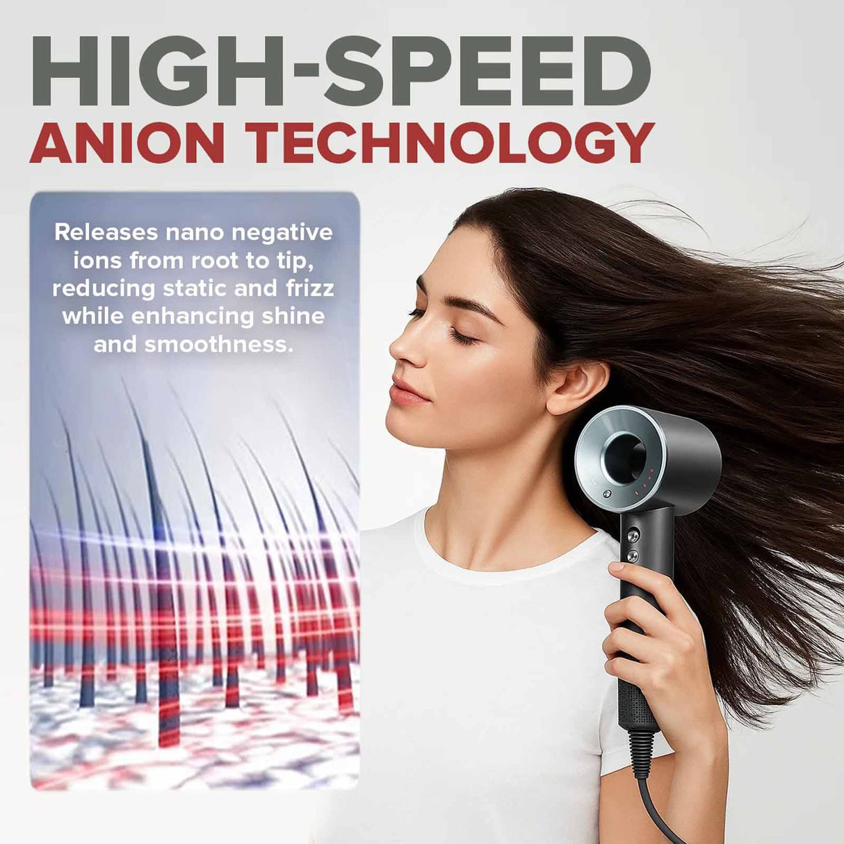Cornell CHDS94G Hair Dryer with Ionic Function App
