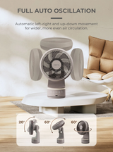 Mistral MHV1087DR DC High Velocity Desk Fan with Remote 10 Inch