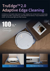 FREE 1 x Cleaning Solution + 1 x Antibacterial Buddy Kit - ECOVACS T50S PRO DEX69 Omni Robotic Vacuum Cleaner - 2 colors are available