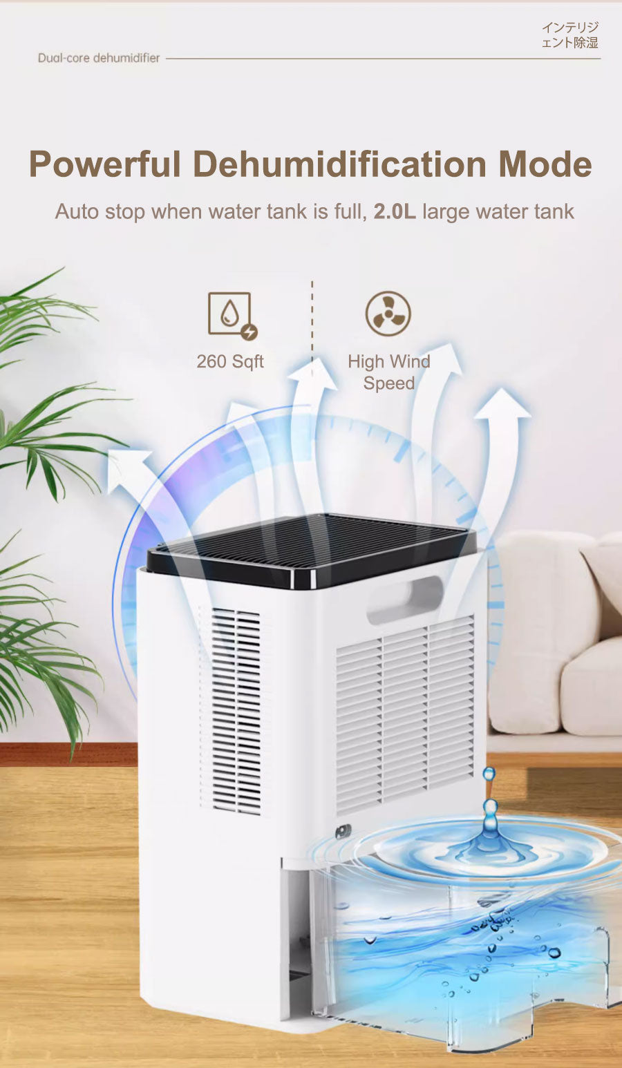 Iona GLD205 Intelligent Dehumidifier 2L