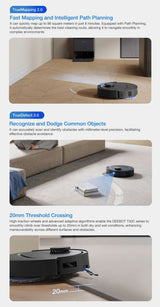 FREE 1 x Cleaning Solution + 1 x Antibacterial Buddy Kit - ECOVACS T30C MAX DLX71 Omni Robotic Vacuum Cleaner - 2 colors are available