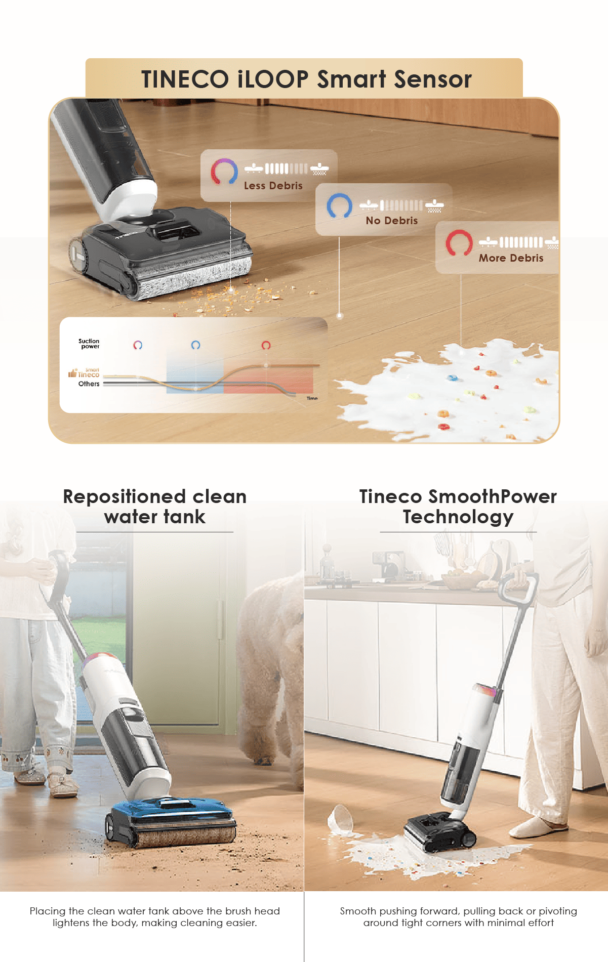 FREE 2 x Cleaning Solution - Tineco Floor One S7 Stretch Max Smart Floor Washer Vacuum Cleaner