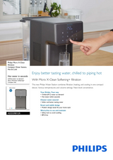 Philips ADD5981GR/90 Micro X-Clean filtration compact water station Hot & cold - 2.8L Tap Water Tank