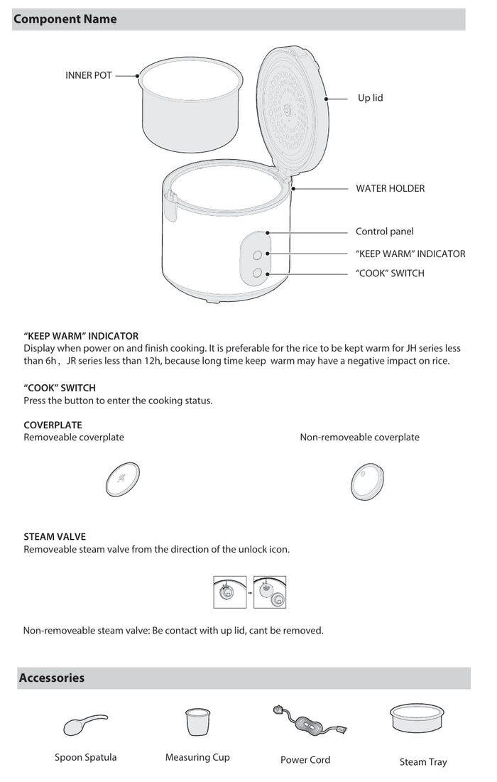 Toshiba RC-18JR1USG(N) Intelligent Rice Cooker 1.8L