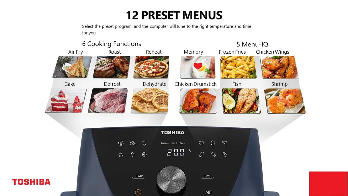 Toshiba AF-74CS1TRSG(B) Air Fryer 7.4L