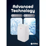 Sona SACN 6284 | SACN6284 Remote Portable Air Conditioner 14k BTU