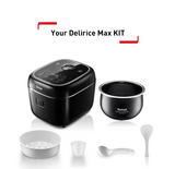 Tefal RK7778 Delirice Max Fuzzy Logic 1.8L Rice Cooker – 10 cups, 13 programs, 4mm spherical pot with ceramic coating