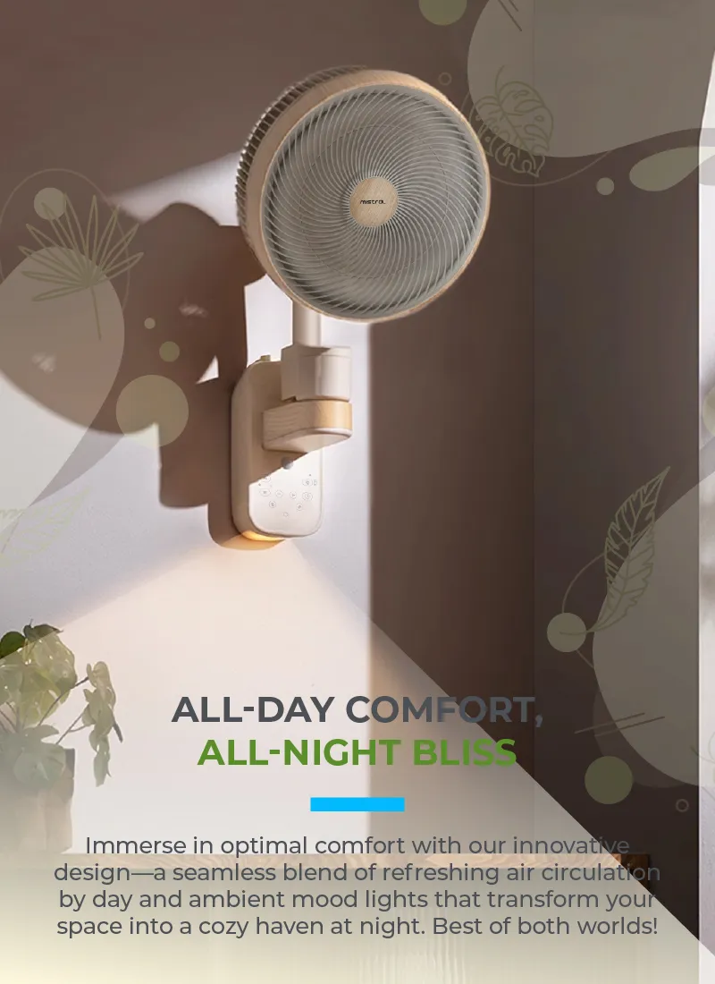Mistral MWF1212DRW-G DC High Velocity Wall Fan with WIFI & Remote 12 Inch