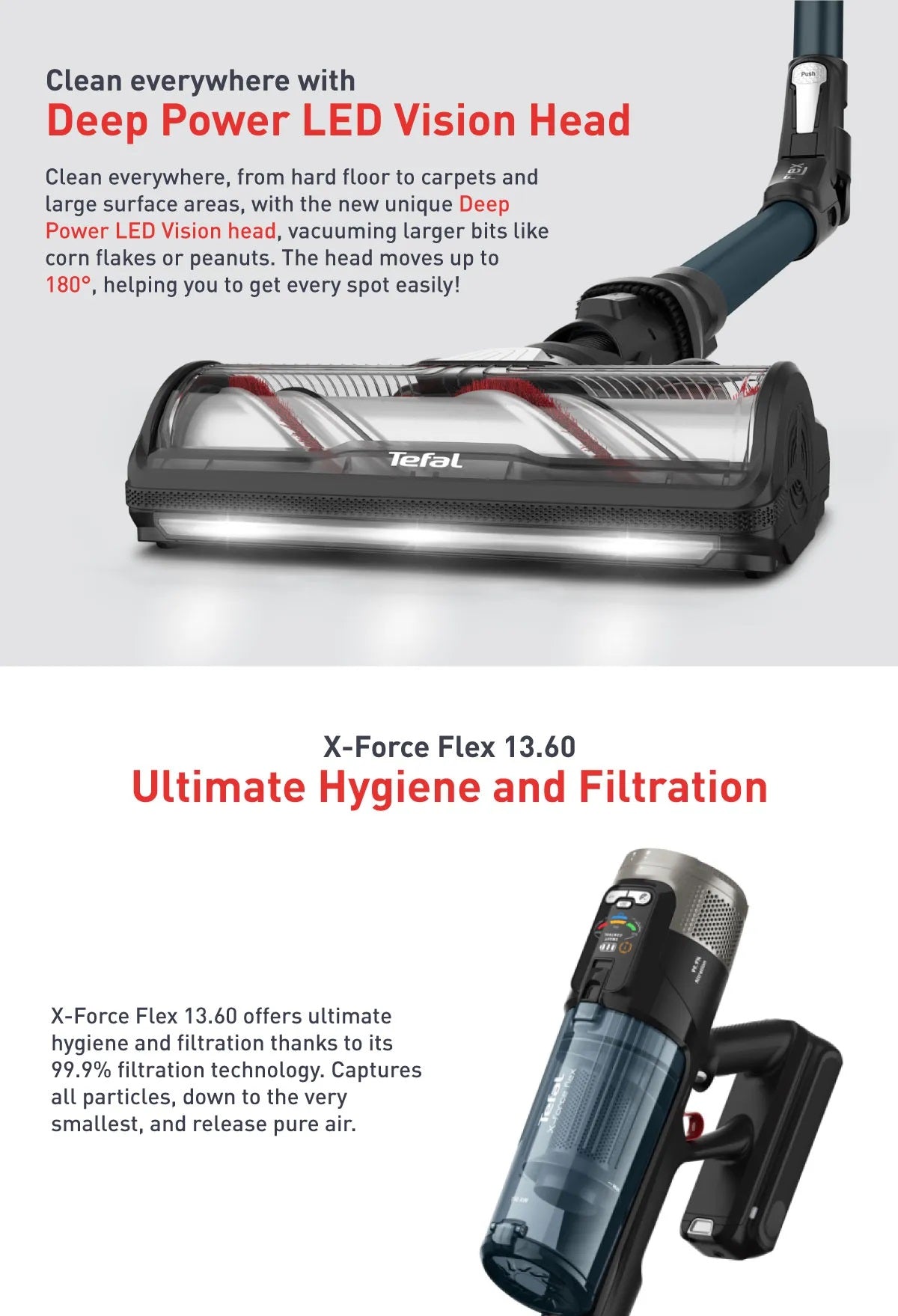 Tefal TY9AD3HO X-FORCE FLEX 13.60 HANDSTICK VACUUM CLEANER – Mega