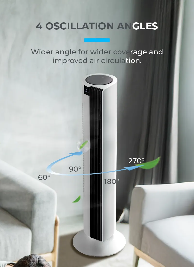 Mistral MFD3588DR DC Tower Fan with Remote Control 35 Inch
