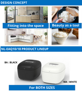 Zojirushi NL-EAQ10/ NL-EAQ18 MICOM Electric Rice Cooker & Warmer - Available in 2 Sizes (1L, 1.8L), 2 Colors