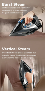 Cornell CIS-E26BK | CISE26BK Steam Iron with Auto Shut Off Function 2600W
