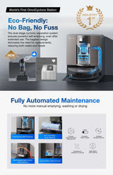 FREE 1 x Cleaning Solution + 1 x Antibacterial Buddy Kit - ECOVACS Deebot X11 OmniCyclone DEX99-1 Robotic Vacuum Cleaner