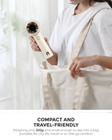 NNIO U-5 High Speed Portable Handheld Fan 6W with LED Diplay, Plastic Blade, 100 Speeds - 2 Colors Options Available