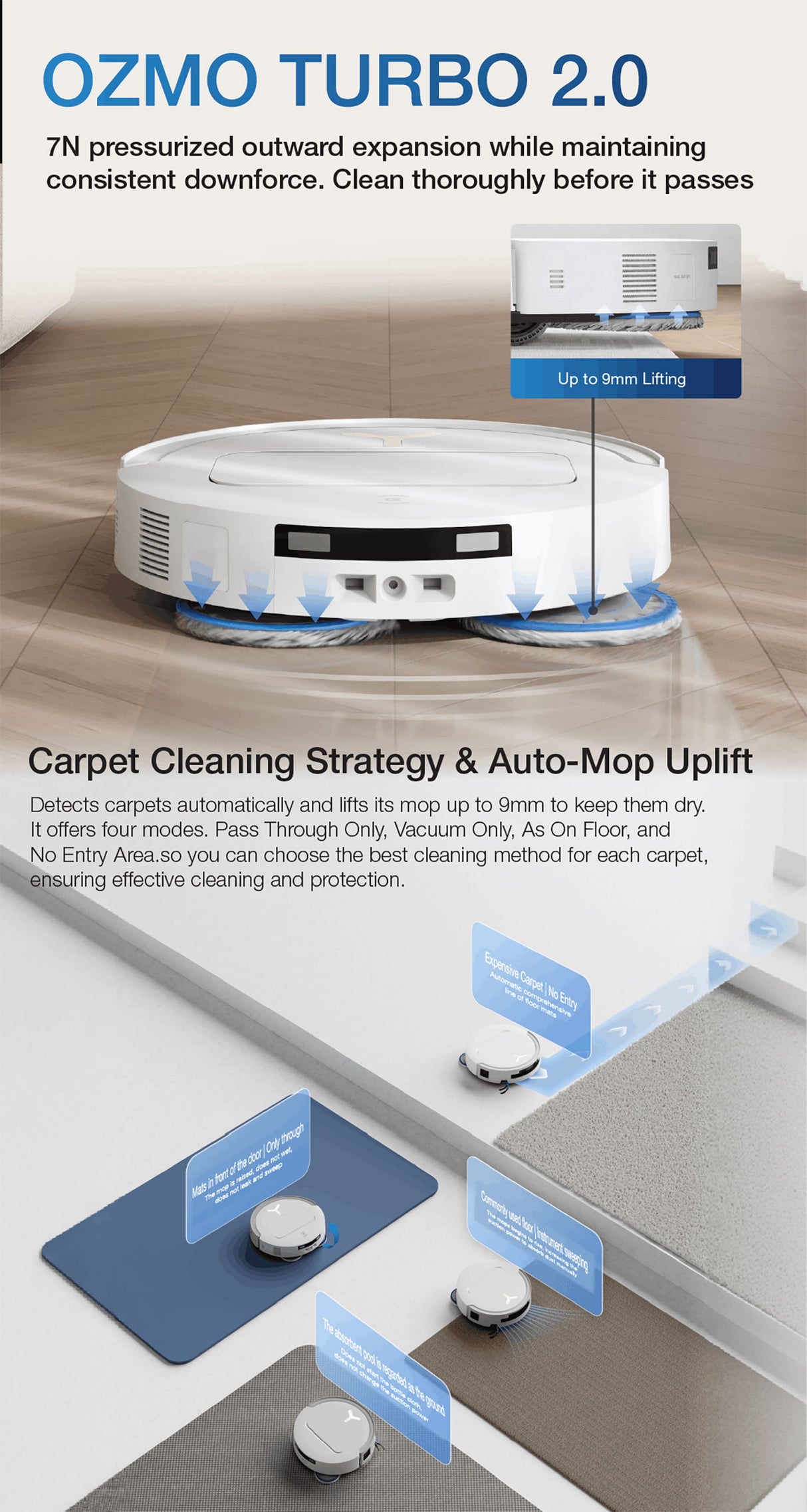 FREE 1 x Cleaning Solution + 1 x Antibacterial Buddy Kit - ECOVACS T50S PRO DEX69 Omni Robotic Vacuum Cleaner - 2 colors are available