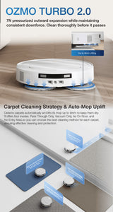 FREE 1 x Cleaning Solution + 1 x Antibacterial Buddy Kit - ECOVACS T50S PRO DEX69 Omni Robotic Vacuum Cleaner - 2 colors are available