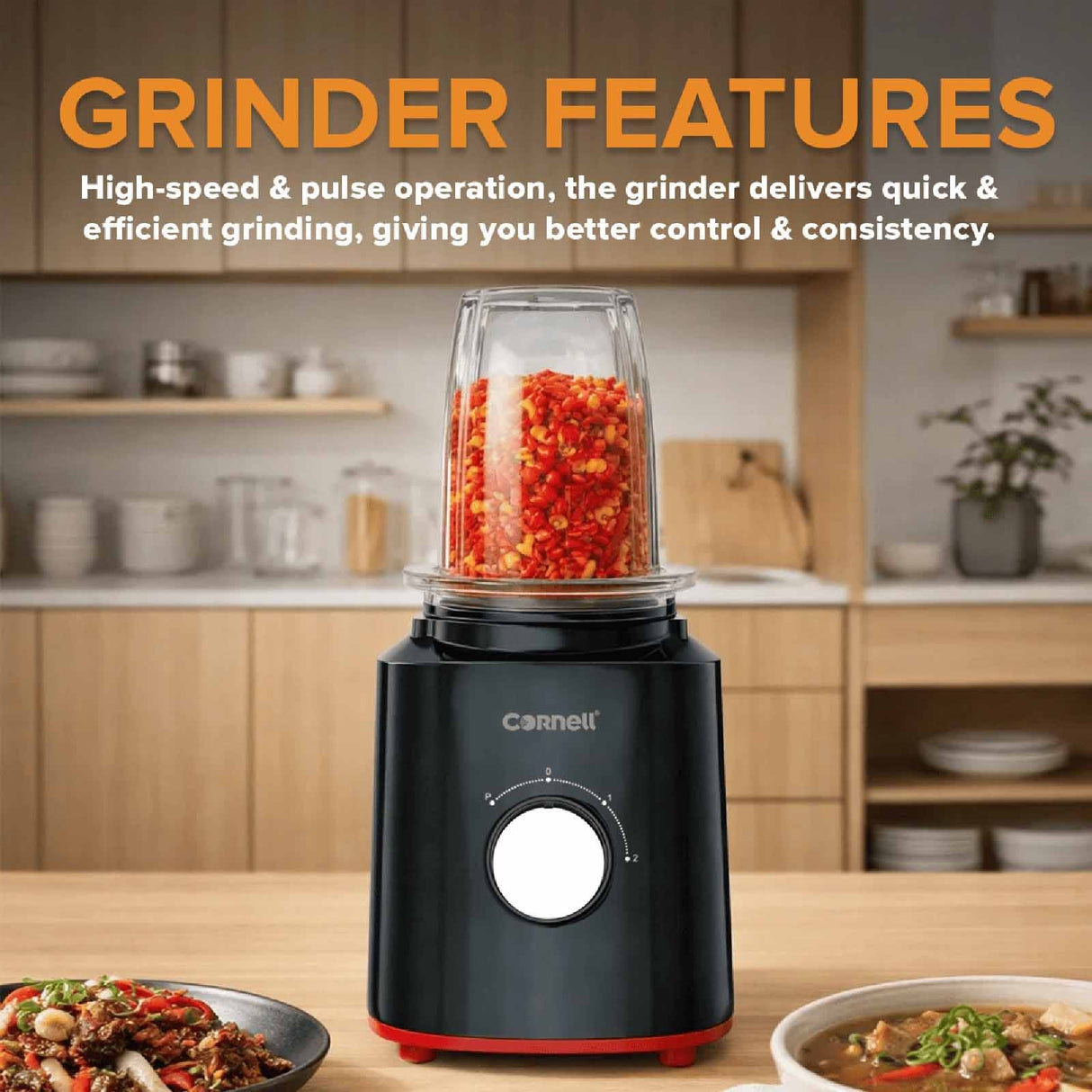 Cornell CBLS42BK Plastic Jug Blender/Grinder 1.5L