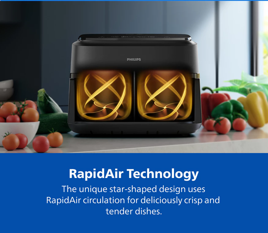 Philips NA150/09 | NA150 Flex Dual Basket Air Fryer - 7.1L
