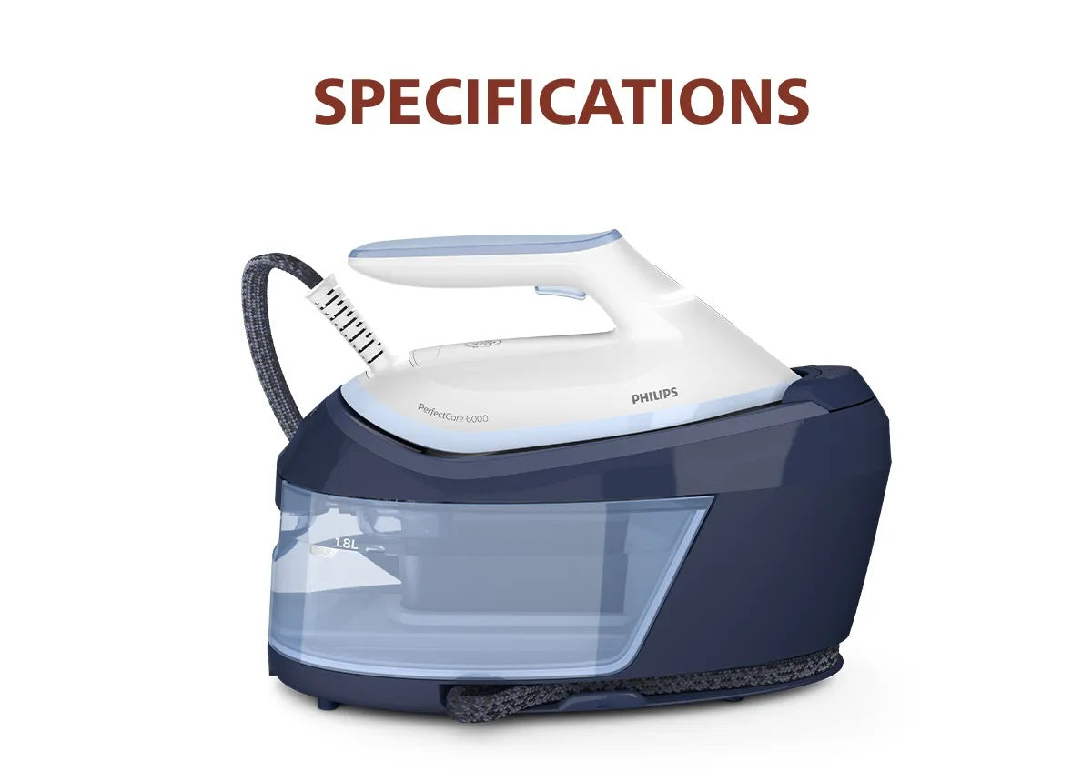 Philips PSG6026 | PSG6026/20 PerfectCare 6000 Series Steam Generator OptimalTEMP Technology