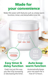 Philips HD3064/62 3000 Series Mini Rice Cooker 0.54L