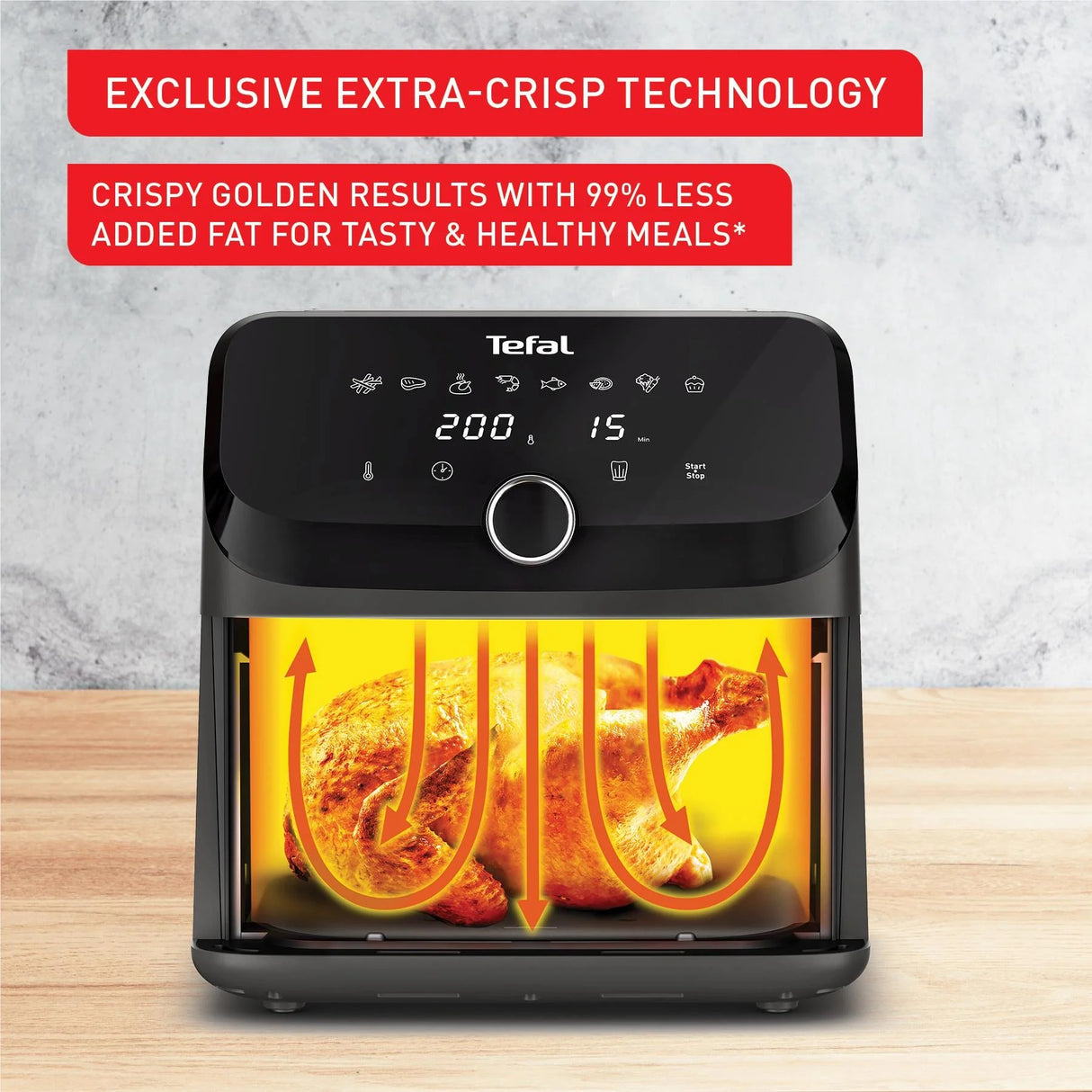 Tefal EY855D Easy Fry Mega Digital Air Fryer 7.5L