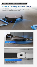 FREE 1 x Cleaning Solution + 1 x Antibacterial Buddy Kit - ECOVACS Deebot X11 OmniCyclone DEX99-1 Robotic Vacuum Cleaner