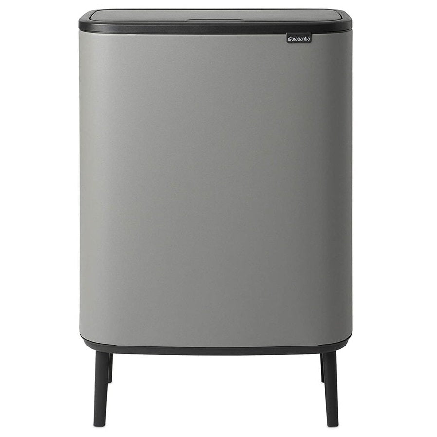 Brabantia BBT 130663 Bo Touch Bin Hi with 2 Inner Bucket, 2 x 30 Litres - Mineral Concrete Grey