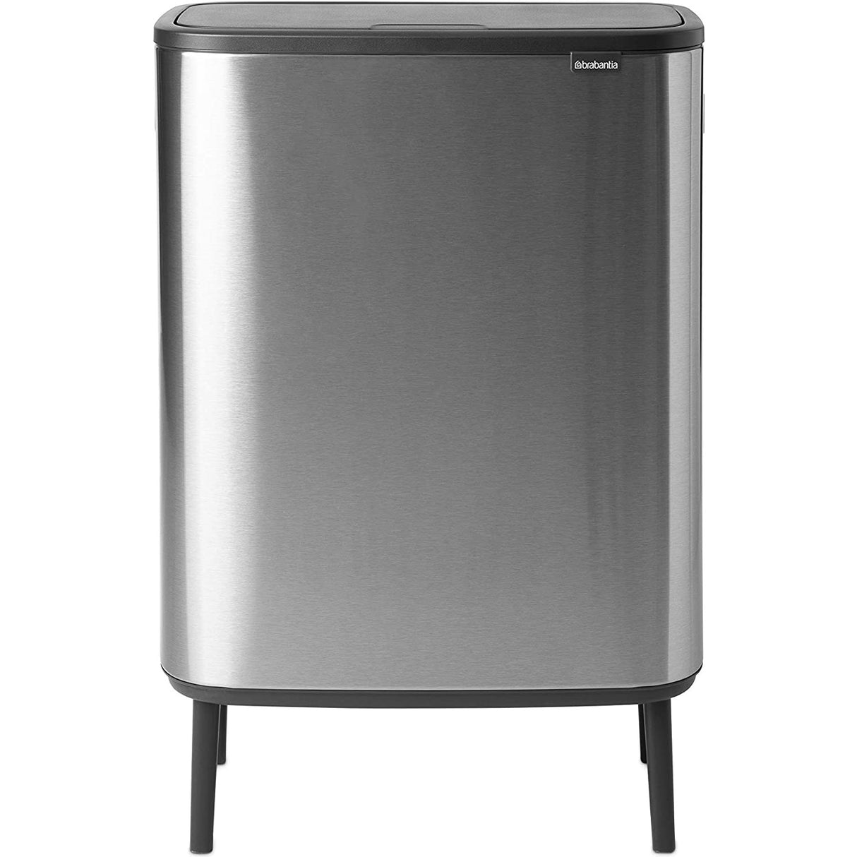 Brabantia BBT 130649 Bo Touch Bin Hi with 2 Inner Bucket, 2 x 30 Litres - Matt Steel Fingerprint Proof (FFP)