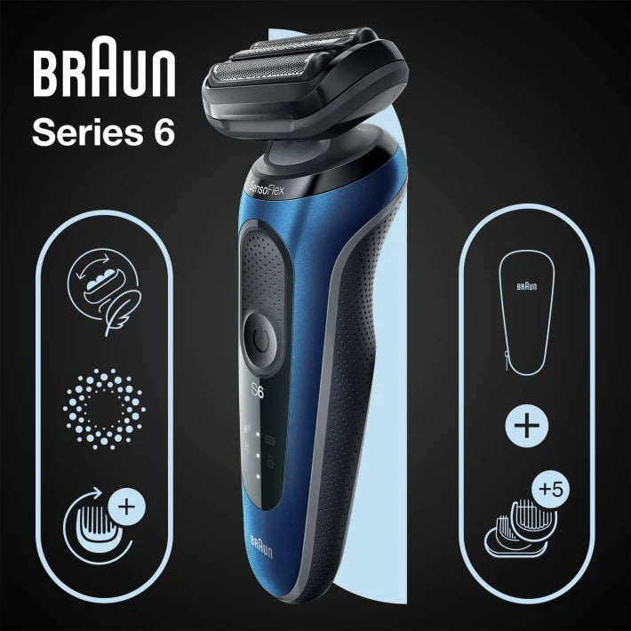 BBraun S6 61-B1500S | Series 6 61-B1500s Wet & Dry shaver with travel case and 1 attachment