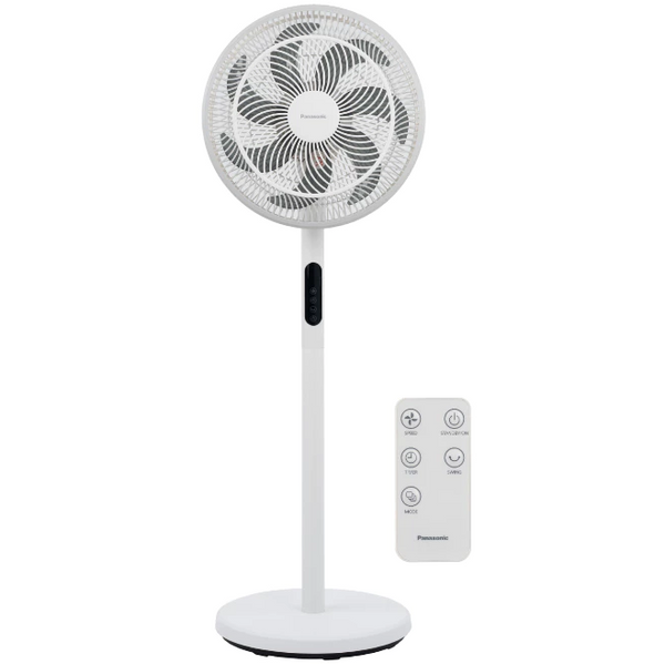 Panasonic F-30JLAWS Ultra-Quiet DC Motor Desk Fan Stand Fan | Adjustable Height 30cm 12 Inch