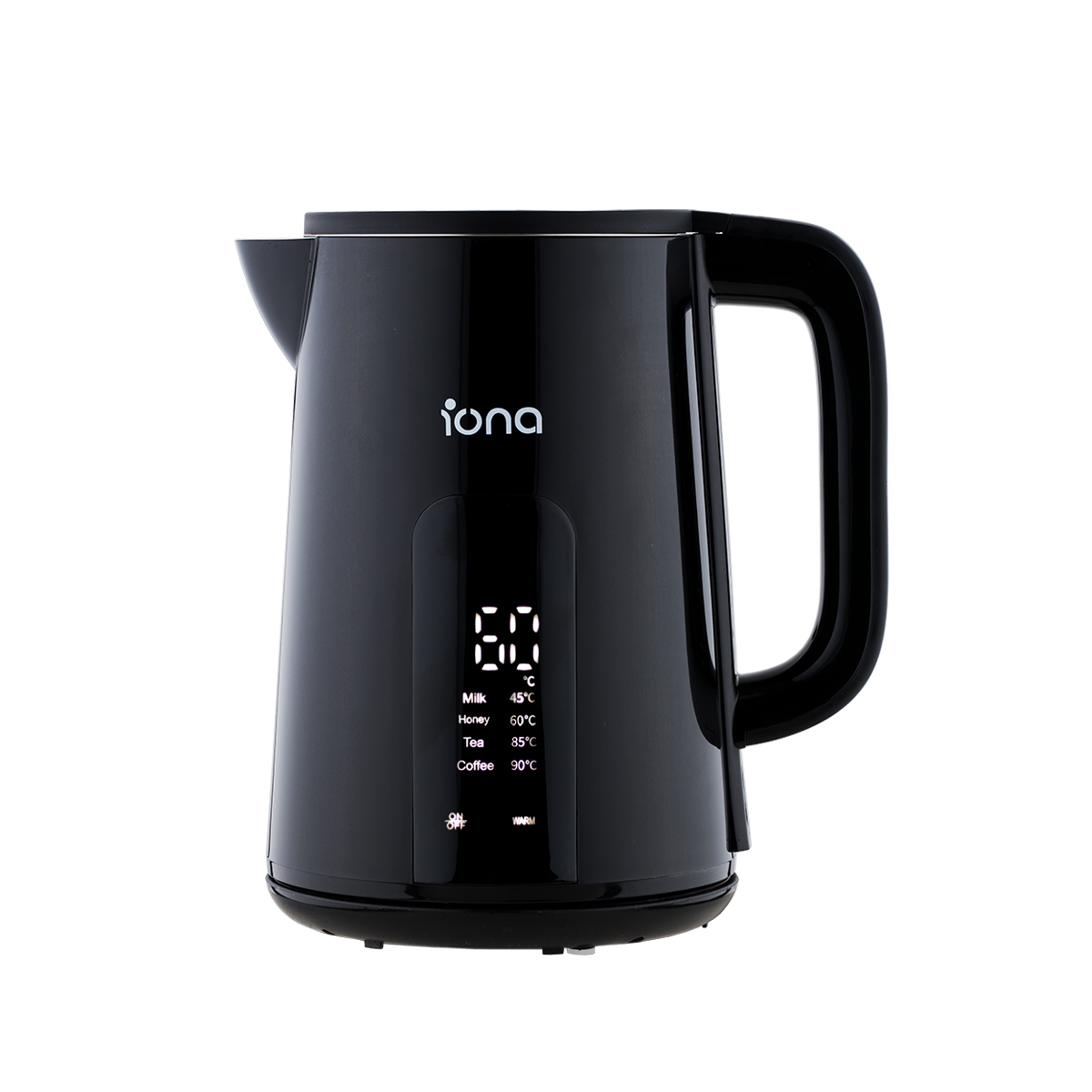 Iona GLK17 Digital Display Cordless Kettle 1.7L