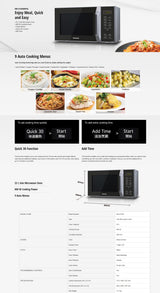 Panasonic NN-ST34NB Microwave Oven 25L