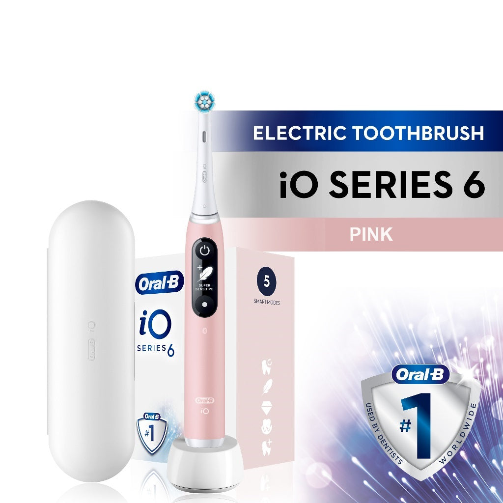 Oral-B iO Series 6 Electric Toothbrush with Micro Vibration Bluetooth A.I Teeth Tracking iO6 Powered by Braun