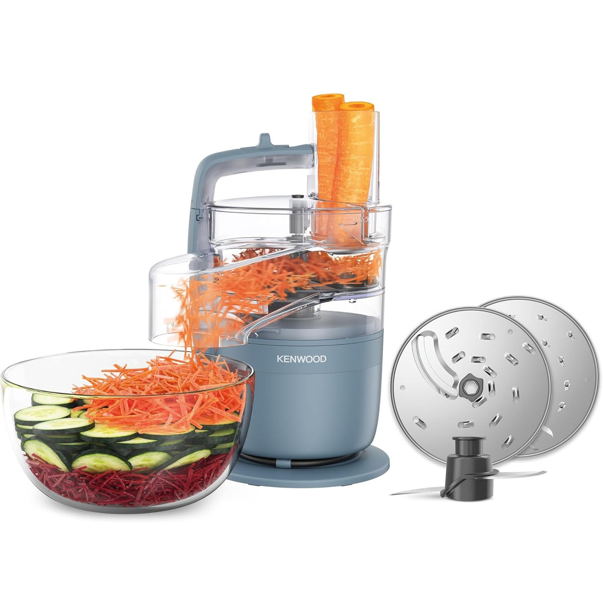 Kenwood FDP23.140GY MultiPro Go Food Processor, chop, knead, slice & grate, 900W