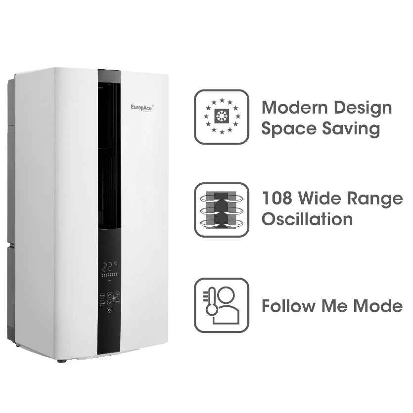 EuropAce EAC 801A | EAC801A Casement Conditioner  - Singapore’s First 2 Ticks Inverter Casement Aircon 8000 BTU