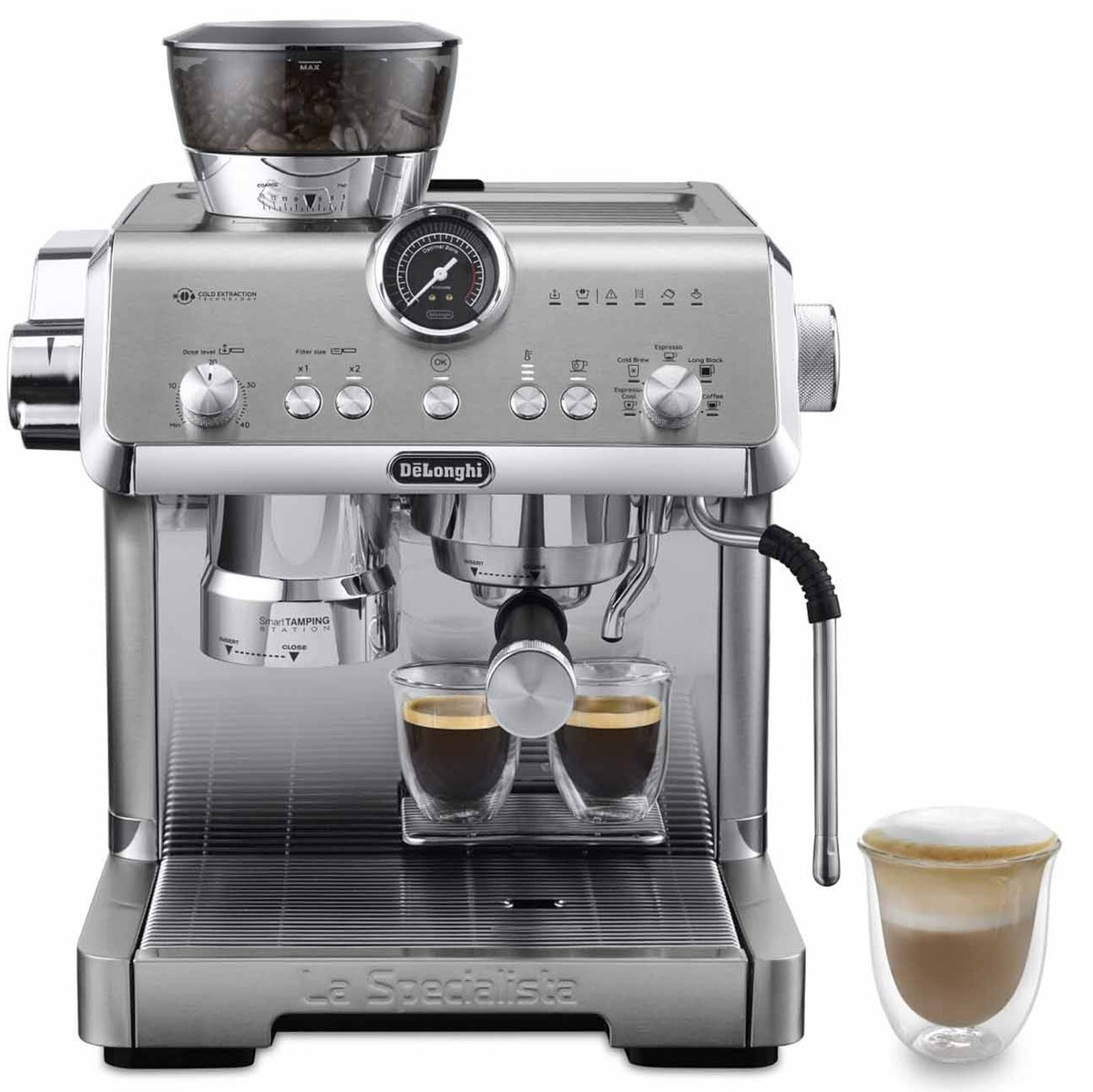 FREE Coffee Glasses Worth $59.80 - Delonghi EC9555.M LA Specialista Opera Manual Espresso Makers