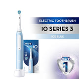 Oral-B IO Series 3 Electric Toothbrush iO3 3-Modes Refill Change Indicator Ultimate Clean Blue Powered by Braun