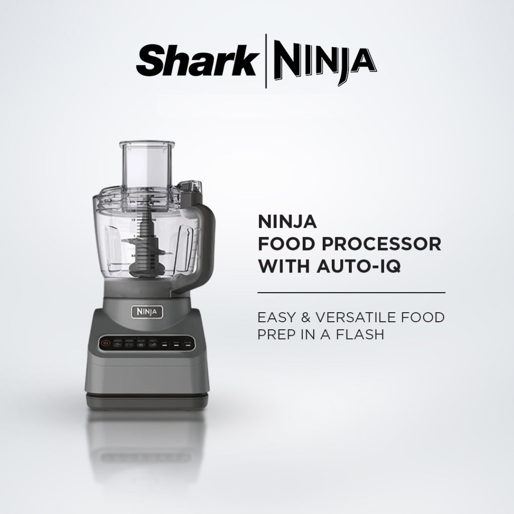 Ninja BN650 Food Processor 4 Auto Programs Chop, Puree, Slice, Mix, 3 Manual Speeds, 2.1L Bowl, Dishwasher Safe 850W