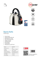 Mayer MMEK468 Stainless Steel Electric Kettle 4.8L
