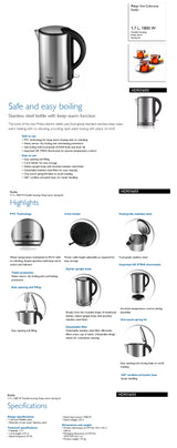 Philips HD9316 Viva Collection Kettle 1.7L