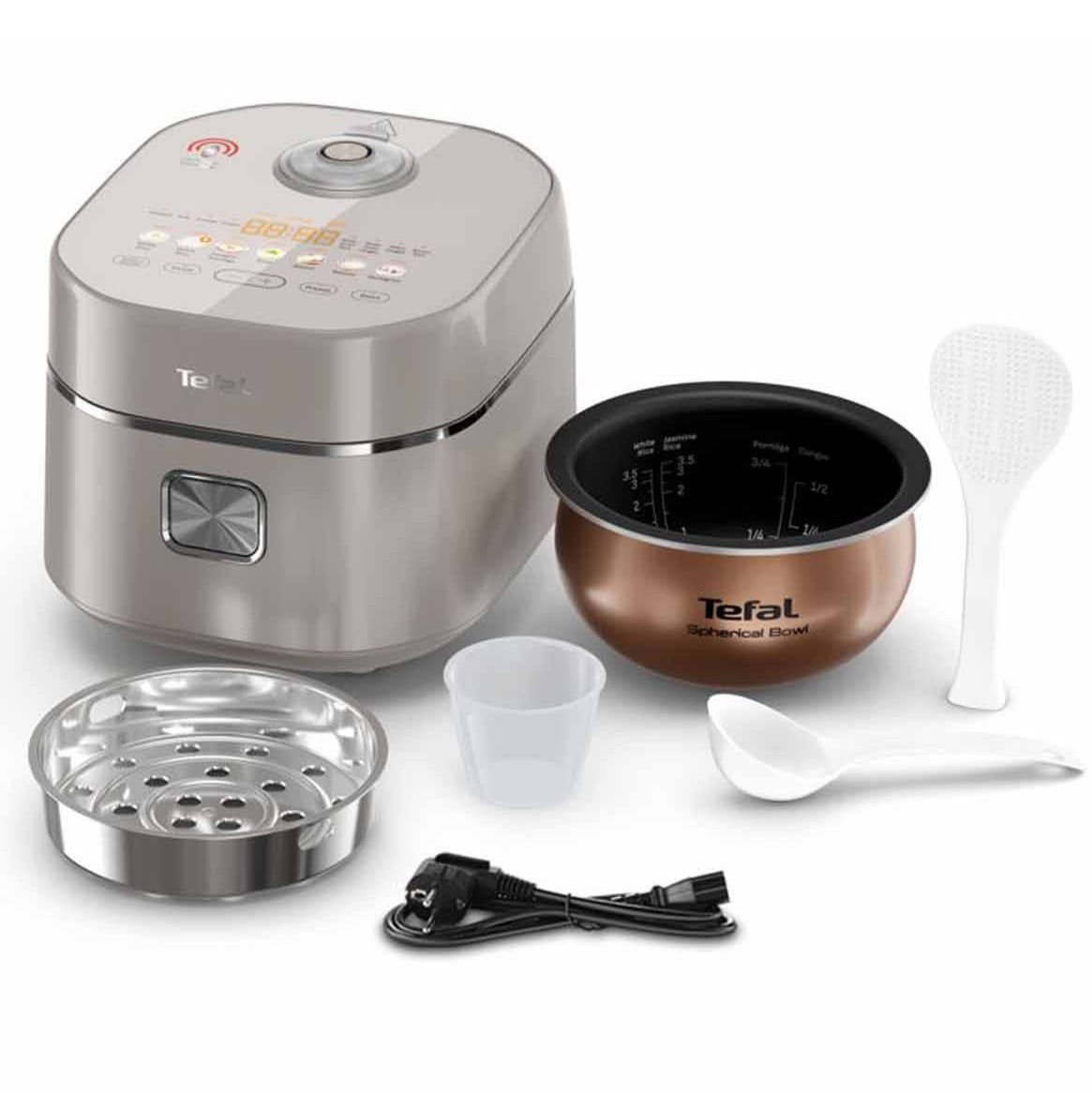 Tefal RK887 Mini Far Infrared Induction Heater Rice Cooker- 1L Capacity, 12 Cooking Modes, 2mm Non-Stick Pot