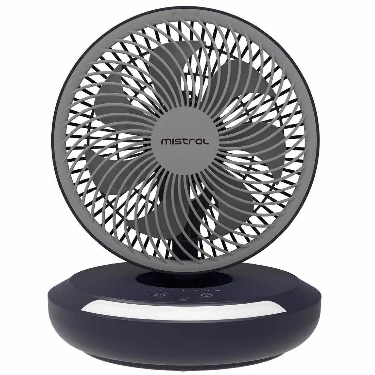 Mistral MRF700 AirZee Plus Rechargeable Foldable USB Fan with Moodlight 6 Inch