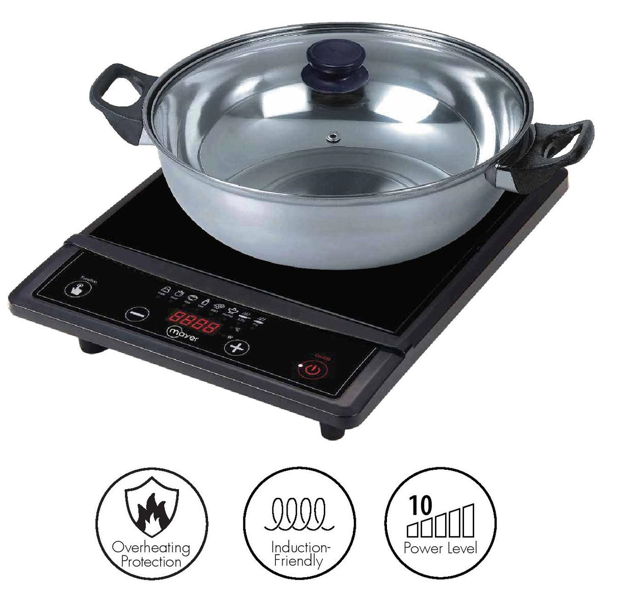 Mayer MMIC2110 Induction Cooker with Free Pot 2100W