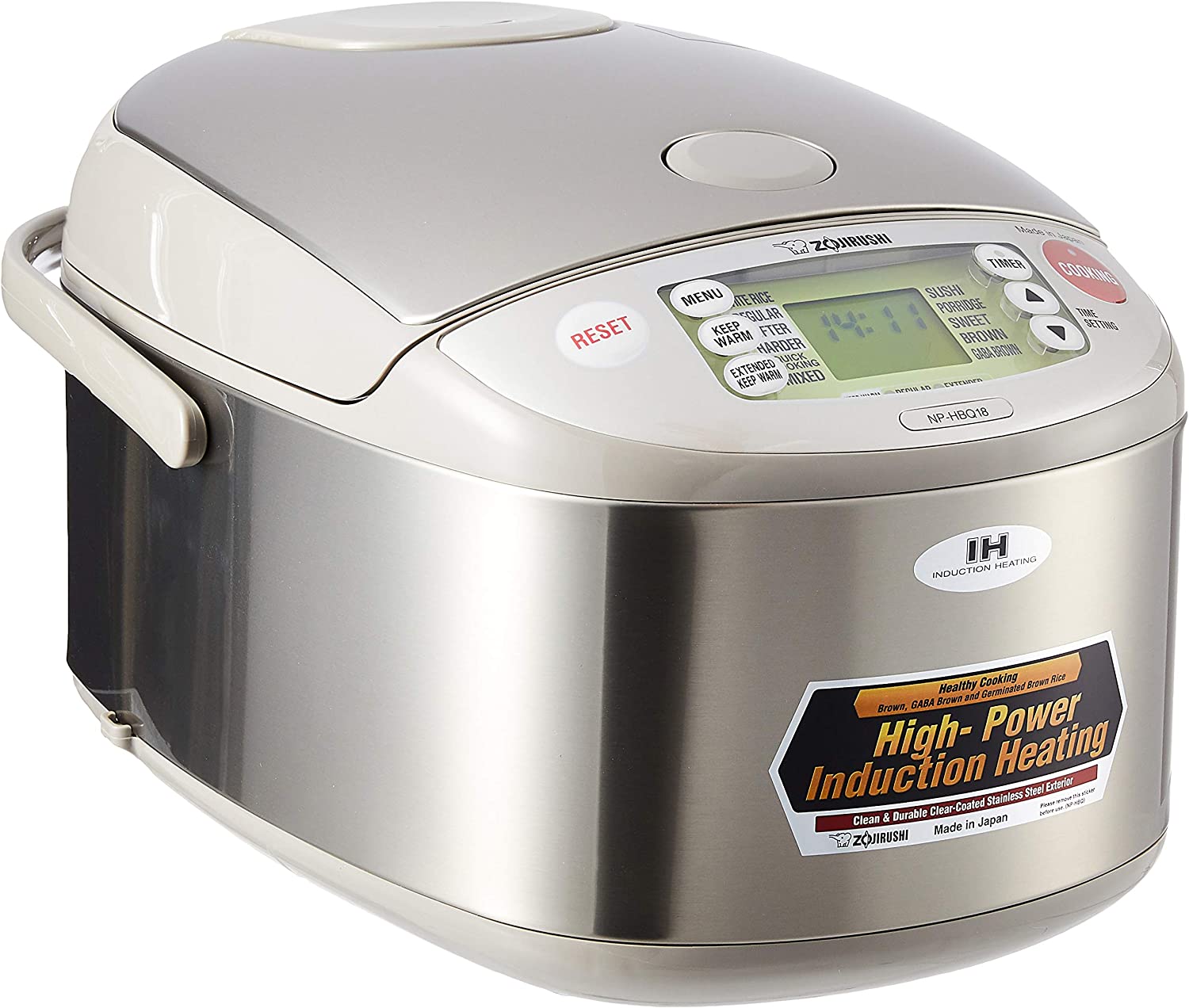 Zojirushi NP-HBQ18 Induction Heating System Rice Cooker and Warmer 1.8 ...